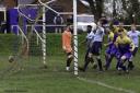 Action from Morda United's clash with Ellesmere Rangers.