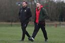Chirk AAA manager Gary Jones (right) has departed Holyhead Road.