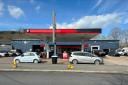 Texaco petrol station in Llanidloes.