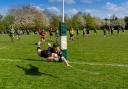 Action from Oswestry RFC. Picture by Shaun Brook.