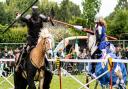 Medieval jousting at last year's Chirk carnival.