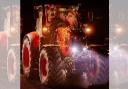 An illuminated tractor is coming to Oswestry this Christmas