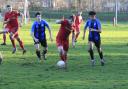 Action from Chirk AAA's defeat to Holywell Town.