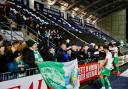 TNS players celebrate with fans on Saturday.