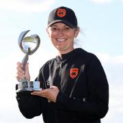 Southern Vipers head coach Charlotte Edwards poses with her sides trophy after winning the Charlotte Edwards Cup 2022 final match at The County Ground, Northampton. Picture date: Saturday June 11, 2022.