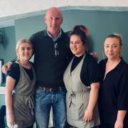 Gareth Thomas enjoyed a Sunday dinner at the Hand Hotel in Chirk at the weekend. Photo provided by Hand Hotel