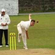 Action from Newtown's victory over Cound. Picture by David Evans.