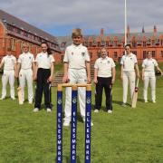 Cricketers at Ellesmere College.