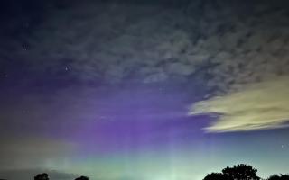 Aurora Borealis at the Oswestry Hill Fort Car Park