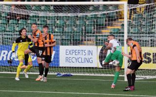 Action from TNS' clash with East Fife.