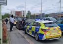 Police issued warnings to a number of vehicles yesterday