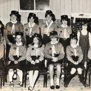 Girl Guides with Miss Pauline Thomas.