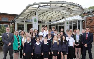 Ysgol Llanfyllin celebrate their first Estyn Report as an all ages school