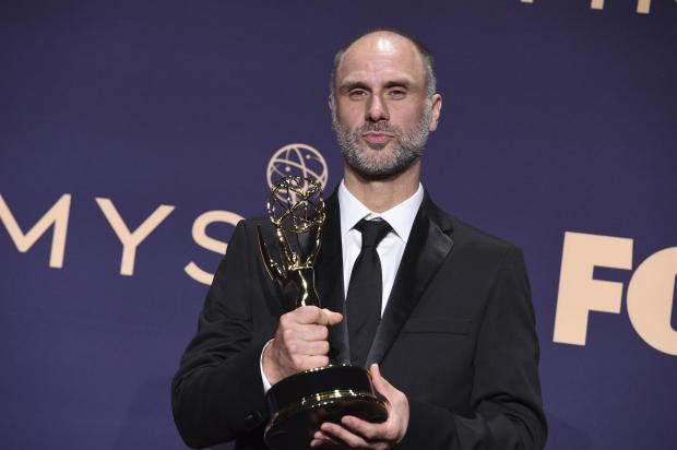 Border Counties Advertizer: Jesse Armstrong with his 2019 Emmy for outstanding writing.