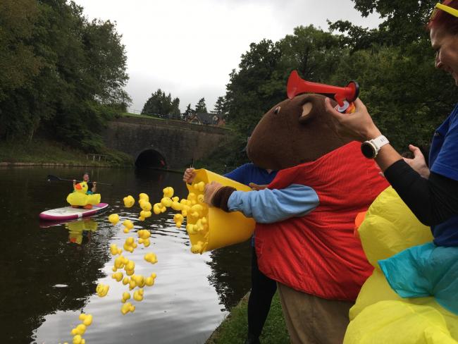 Third International Duck Race Comes To Chirk Border - 