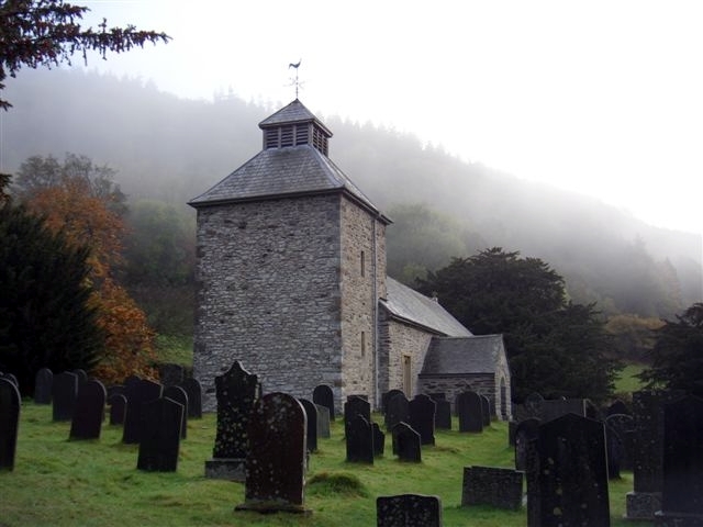 St Melangells Church. Picture. Wikipedia.
