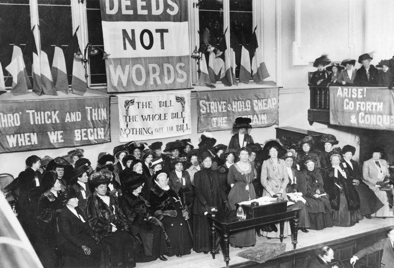 Suffragettes protest. Picture: Wiki Commons.
