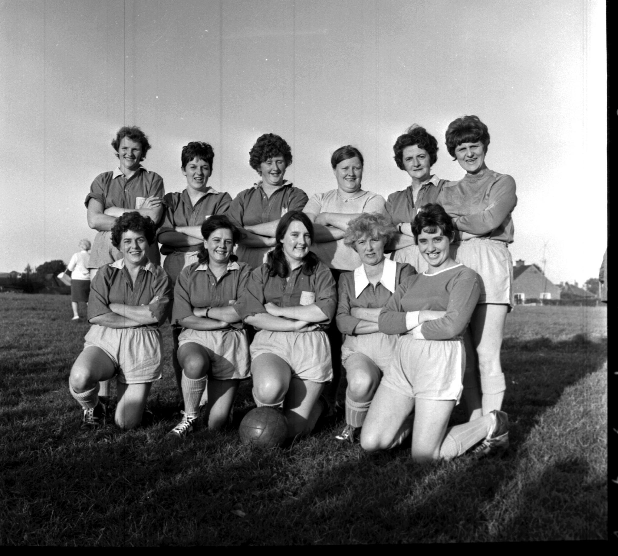 A womens football team in St Martins in 1969.
