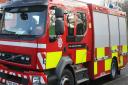 A fire crew from Whitchurch was called to the incident on Friday