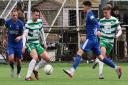 Danny Davies in action for TNS. Picture by Brian Jones.