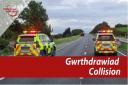 The was a collision on the A483