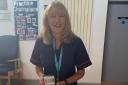 Llanfyllin GP nurse Enid Ellis with her NHS Heroes Award.