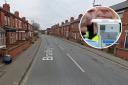 Bradley Road (Google) and, inset, a breath test