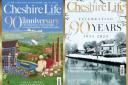 The combined 90th anniversary covers of Cheshire Life.