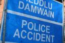Library image of police 'accident' sign