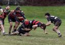 Action from Oswestry's win over Luctonians.