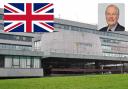 Cllr Peter Nutting (inset) says the Union flag (pictured) will fly at Shirehall.