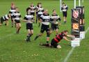 Action from Oswestry's win over Wednesbury. Picture by Nick Jones-Evans.