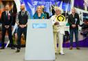 Helen Morgan of the Liberal Democrats makes a speech after being declared the winner in the North Shropshire by-election at Shrewsbury Sports Village. Picture date: Friday December 17, 2021..