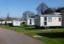 Stock image of static caravans on a holiday park.