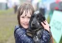 Edith Lambert (7) and dog Rita from Oswestry.