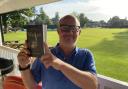David Woodward at his book launch at Oswestry Cricket Club.
