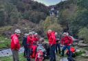 Aberdyfi Mountain Rescue and South Snowdonia Search and Rescue Team attend the injured walker at Lake Vyrnwy.
