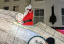 Santa gets a rocket for Ellesmere Winter Festival.