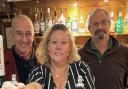 From left to right: Tom Fulda (Restoration project manager), Jenny Steer (Dolphin staff) and David Carter (Society Chairman).