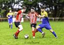 Action from Morda United's defeat to Shifnal 1964. Picture by Andrew Donnison.