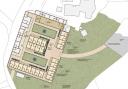 Architects plans for a planned expansion of Hengoed Park, a care-home site near Gobowen (Google)
