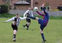 Action from Llangedwyn's win at Newcastle. Picture by Stuart Townsend,