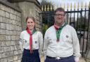 Scouts Becca Owen and Chris Ridgers in Windsor.