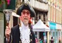 Oswestry town crier Phil Brown.