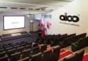 The lecture theatre at Aico in Oswestry,.