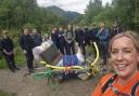 Hayley from Maggie's and the team embark on their climb