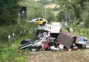 The rubbish, including an oil central heating tank, oil drum, asbestos sheeting, sofa and other furniture, will cost Mid Devon District Council’s teams in excess of £4,500 to remove and dispose of.