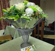 An Aero Mint themed floral display