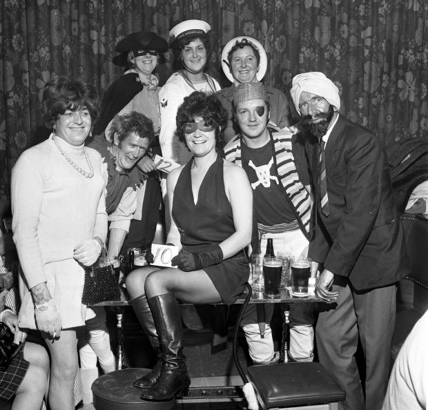 Border Counties Advertizer: Fancy Dress at the Highwayman 1970