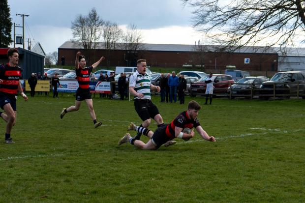Action fromm Oswestry's win over Market Drayton. Picture by Shaun Brook.